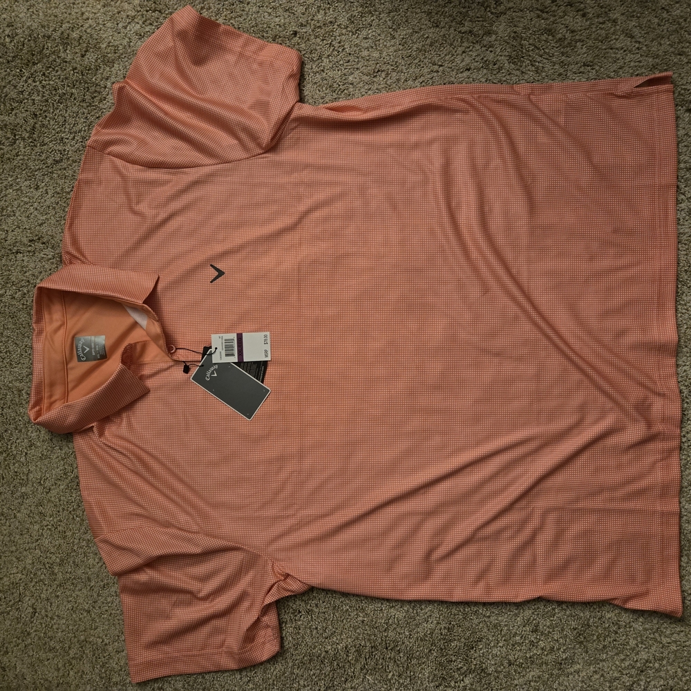 Callaway Orange Polo Shirt Classic Style